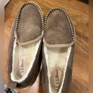 L.L. Bean Women's Mountain Slippers, Moccasin, dark cement